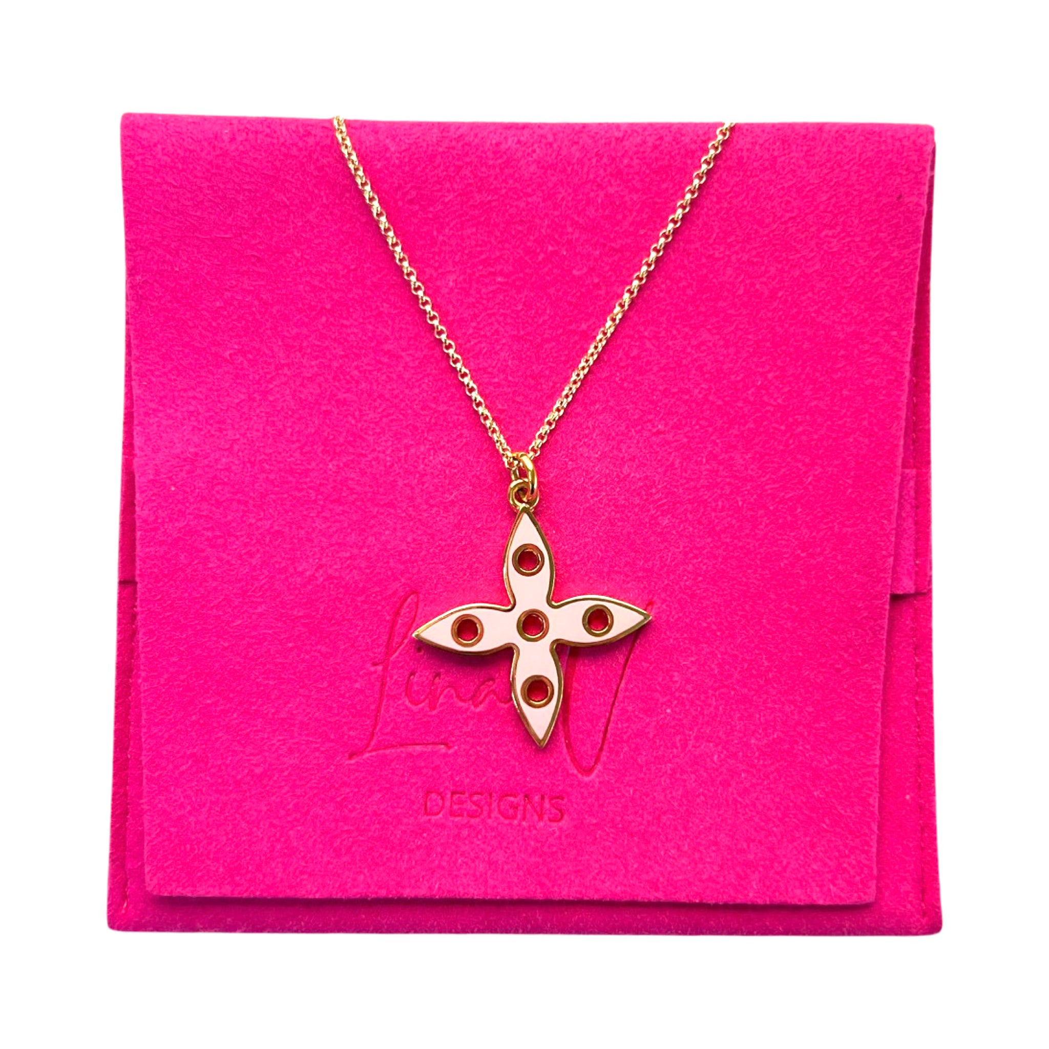 Louis Vuitton flower pendant necklace