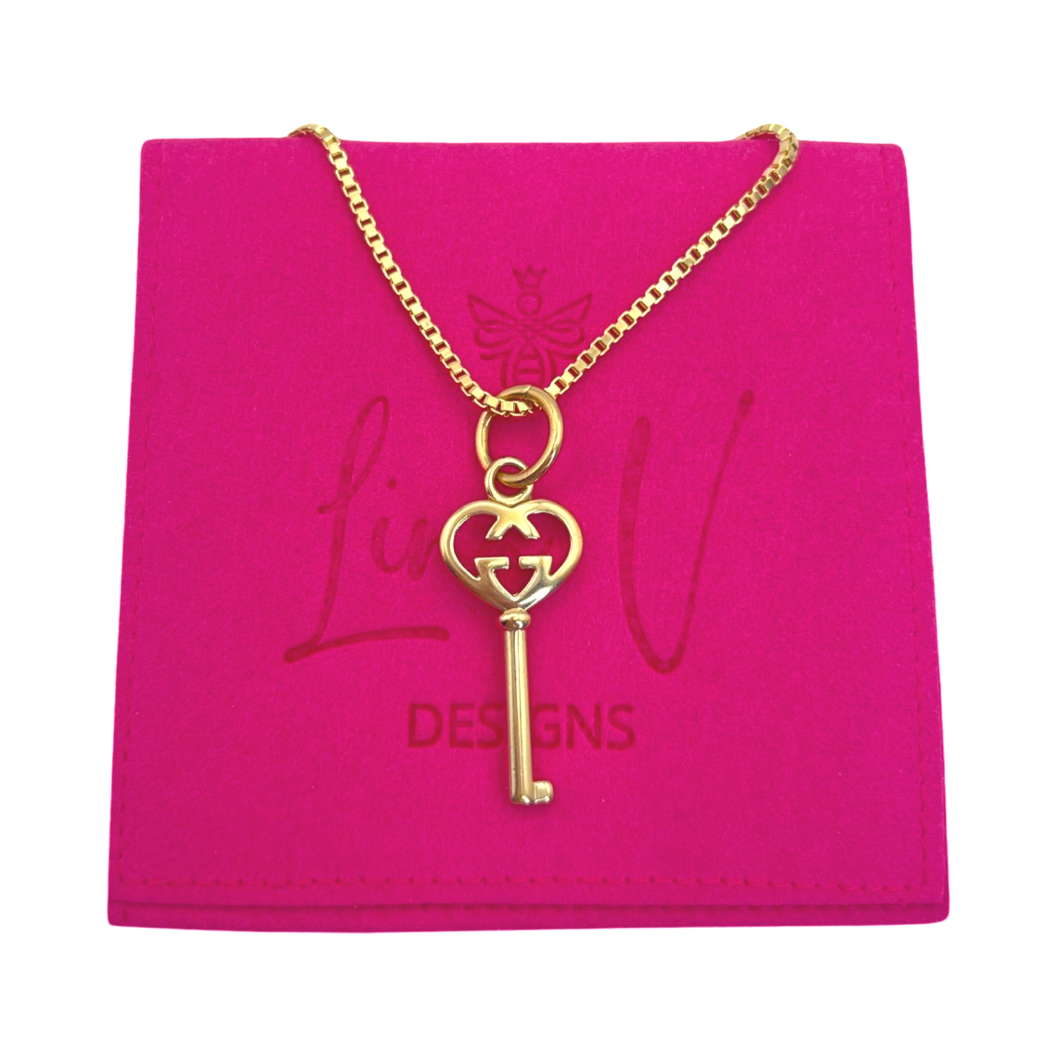 Repurposed Vintage Louis Vuitton Key Necklace