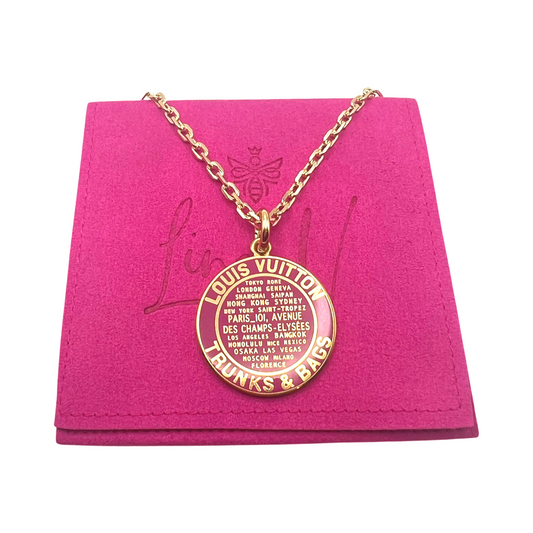 Only 103.25 usd for Louis Vuitton Repurposed Button Necklace Online at the  Shop