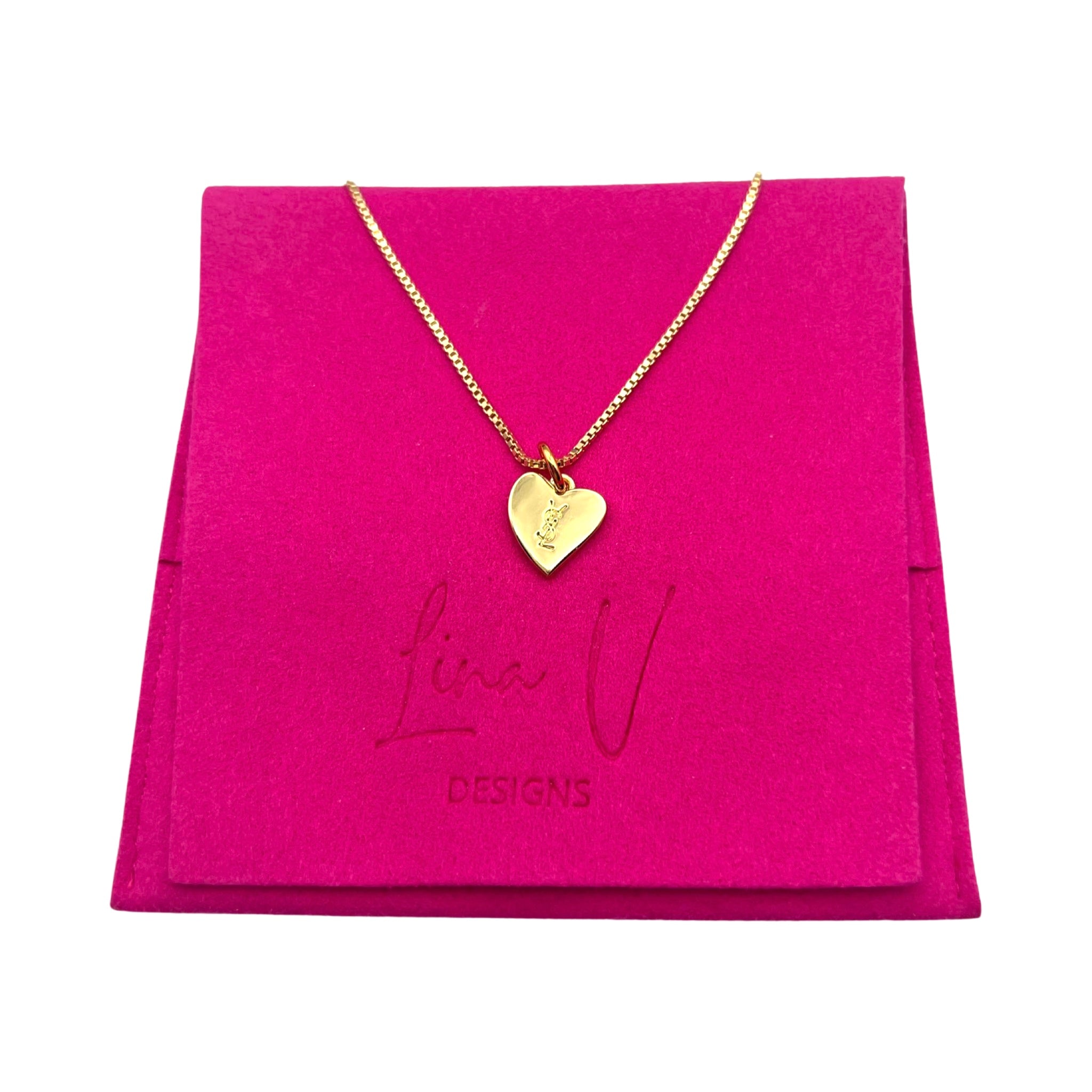 Vintage YVES SAINT LAURENT Oversized heart pendant necklace | Vintage chain  necklace, Pendant necklace, Heart pendant necklace