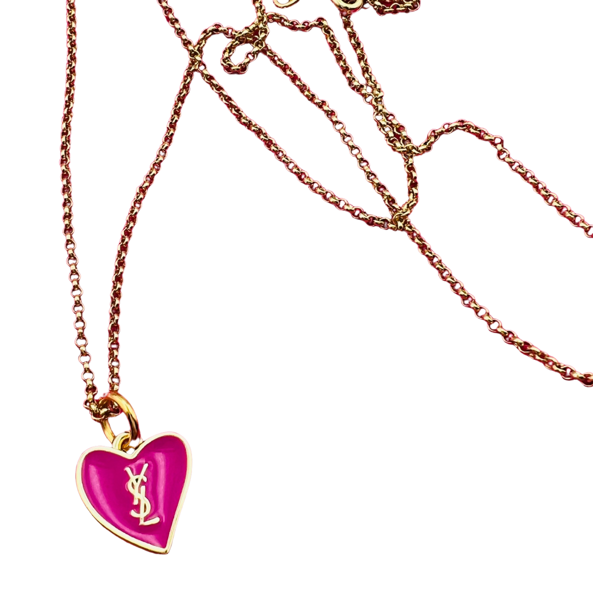 Repurposed YSL Pink Charm Necklace – LINA V DESIGNS