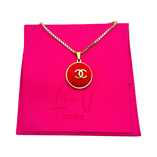 rose gold chanel necklace