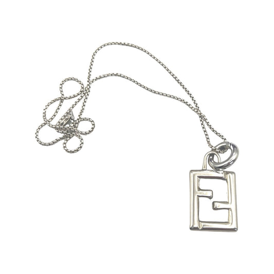 Repurposed FD Silver Pendant Necklace