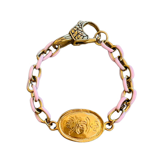 Repurposed CC Pink Crown Bracelet
