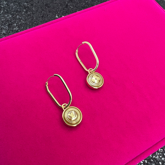 Repurposed LV Tula EarrIngs