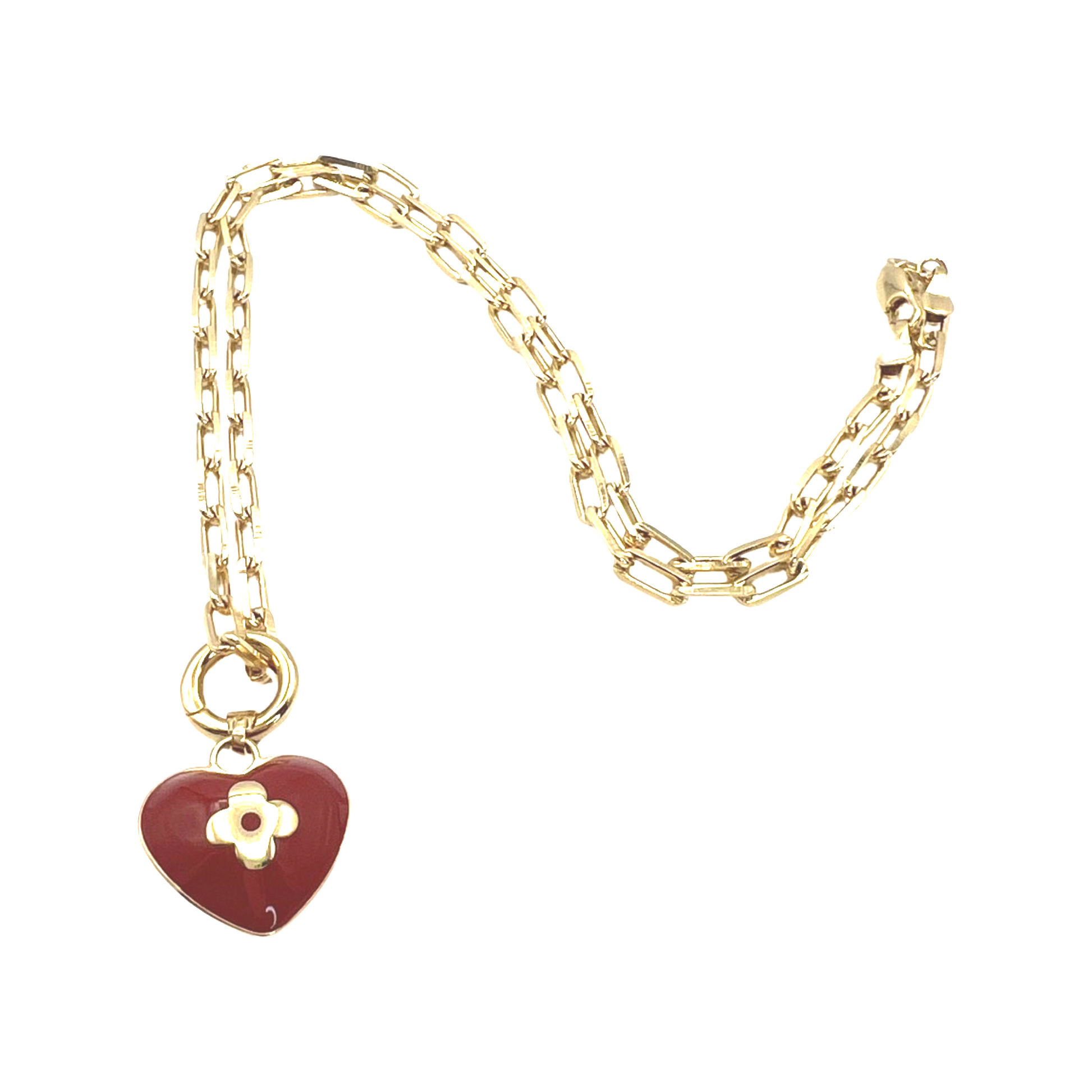 Louis Vuitton Heart Charm Necklace